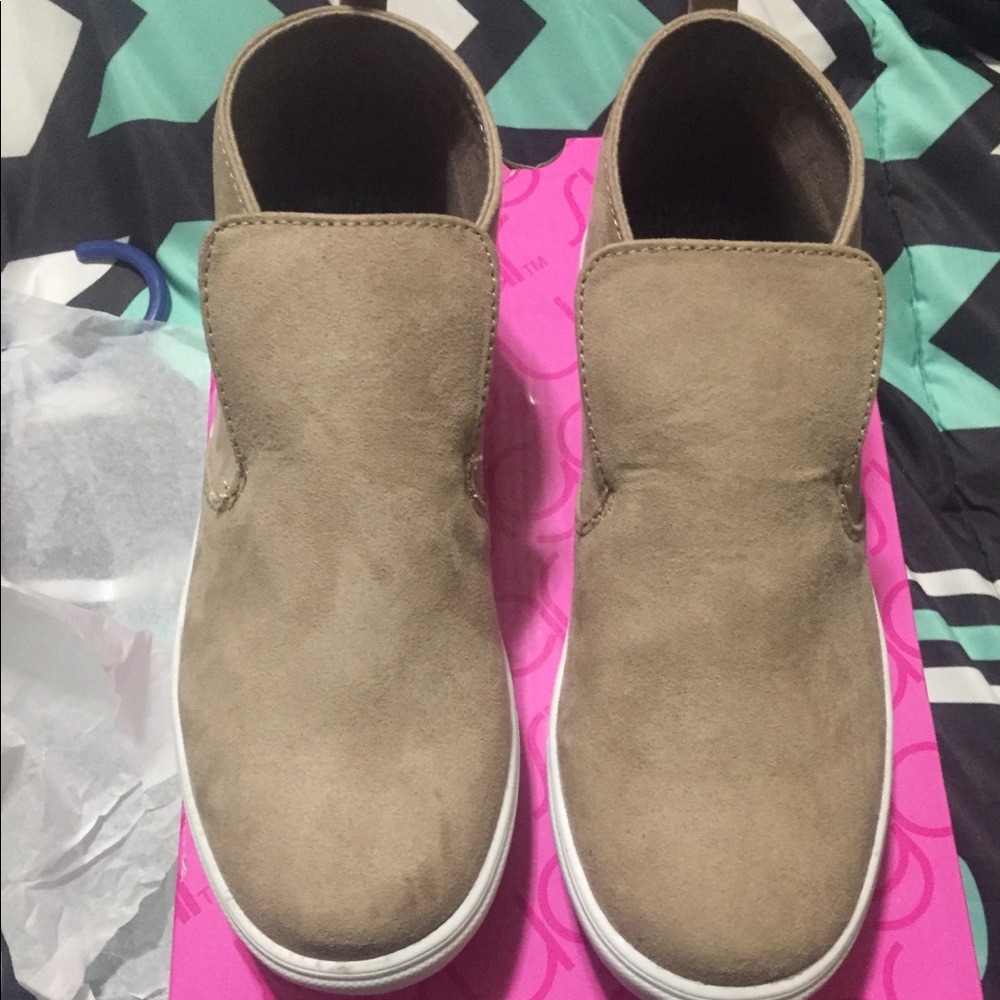 Beige Slip-Ons